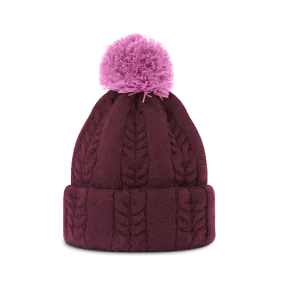 2023 Footjoy Women's Cable Knit Bobble Beanie