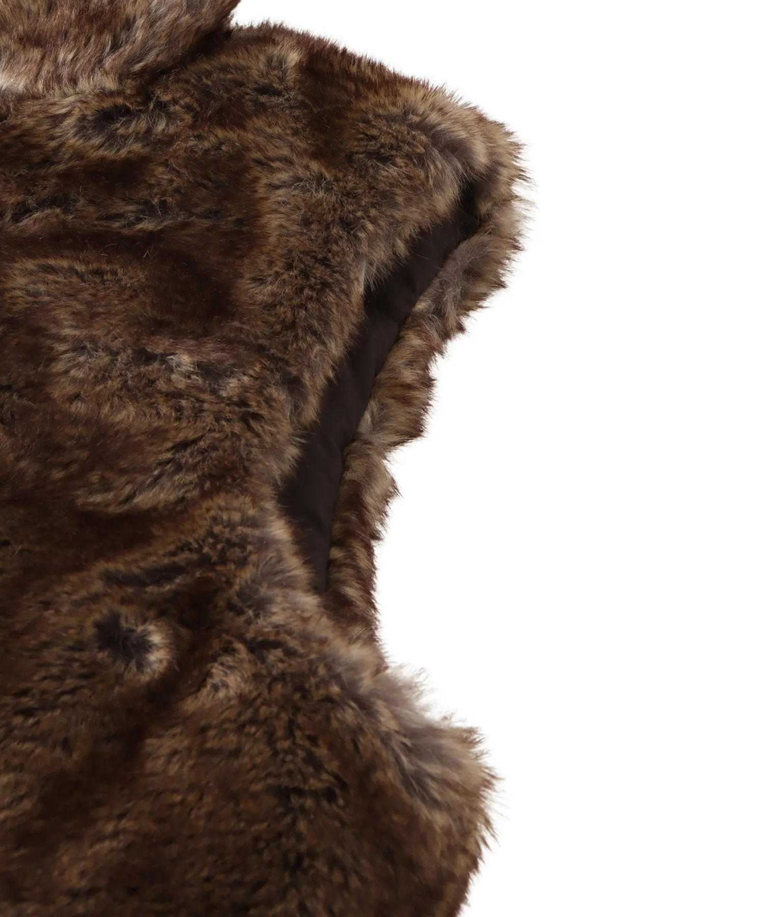 2way stand collar fur vest