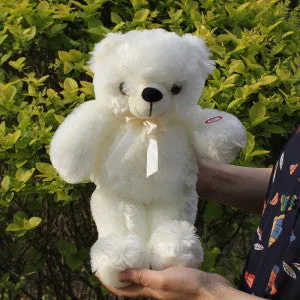 30cm Romantic Colorful Flash Light up LED Teddy Bear Plush Toy Doll Kids Toys Children Christmas Birthday Decoration