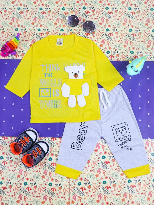 3Mth - 9Mth Teddy Yellow Baba Suit For Newborns HG NBS99