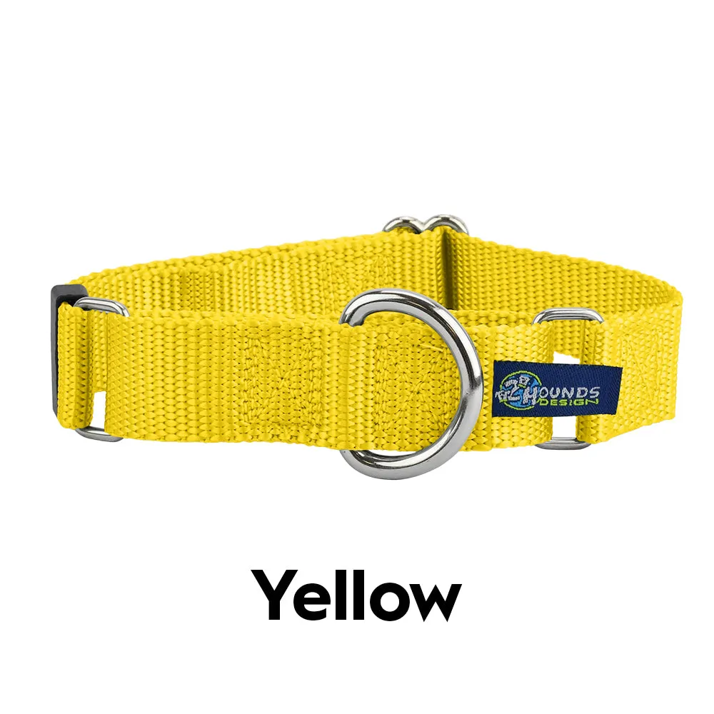 5/8″ and 1″ Yellow Nylon Dog Collar