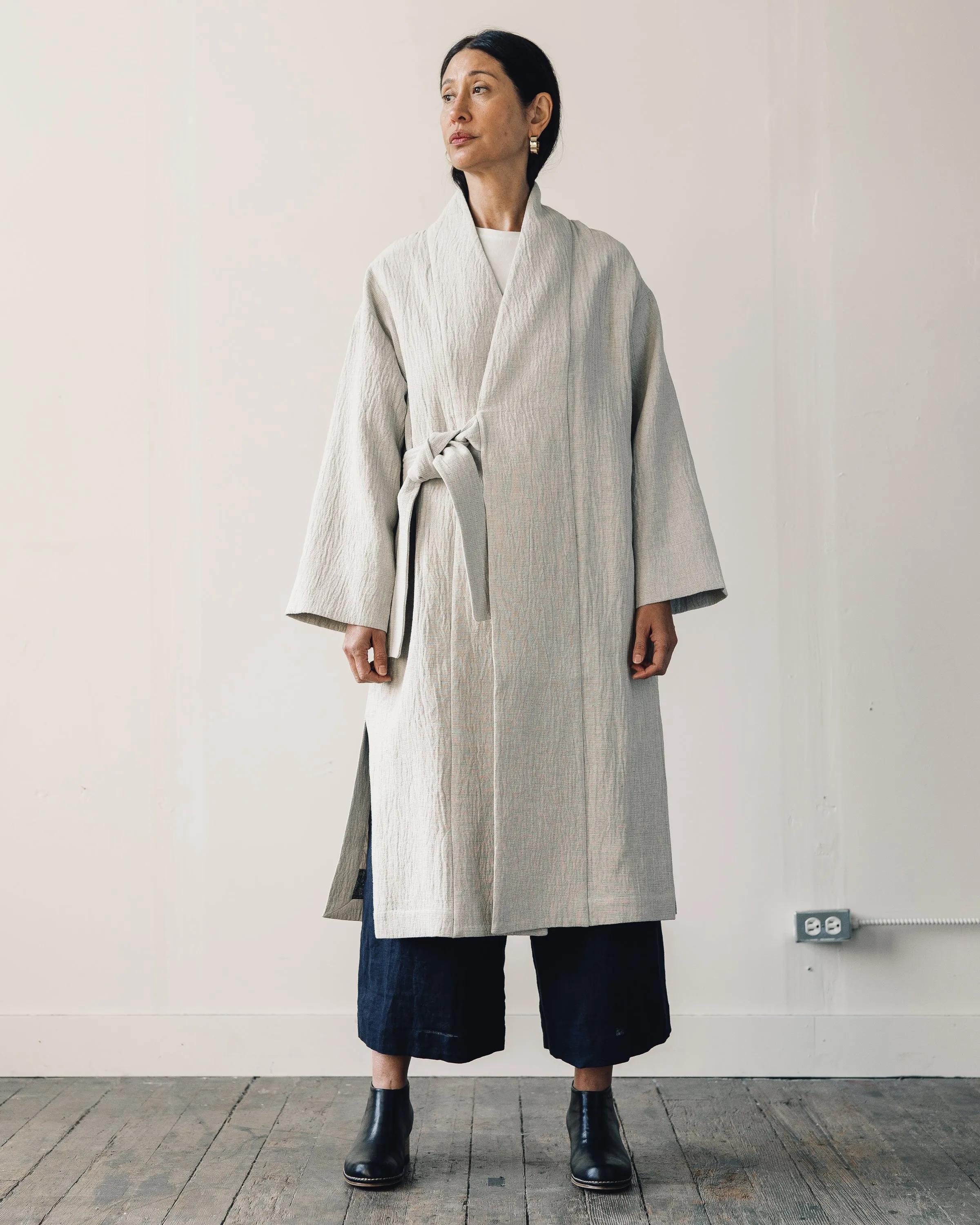 7115 Karate Long Coat, Dove