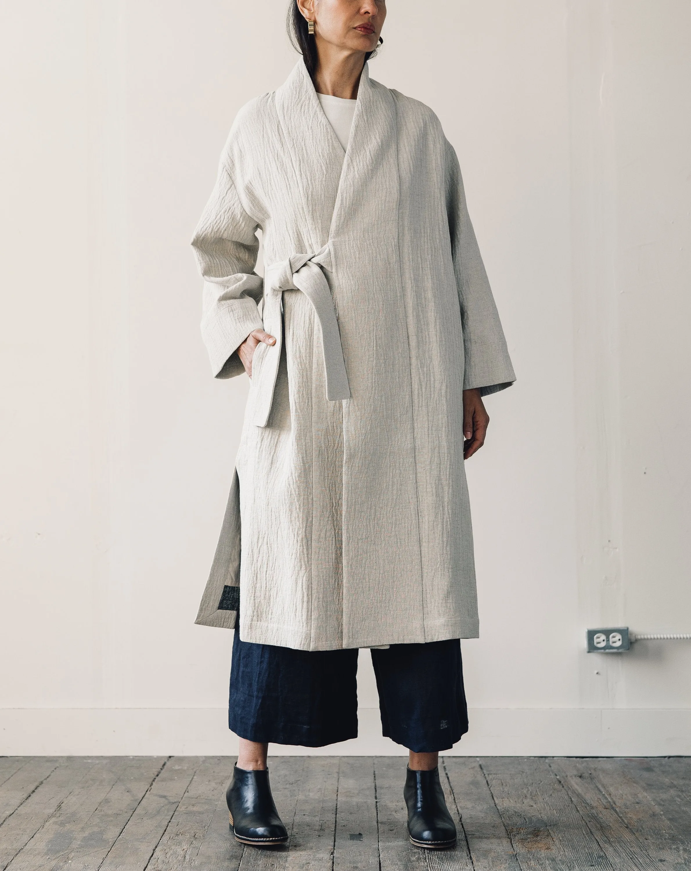 7115 Karate Long Coat, Dove