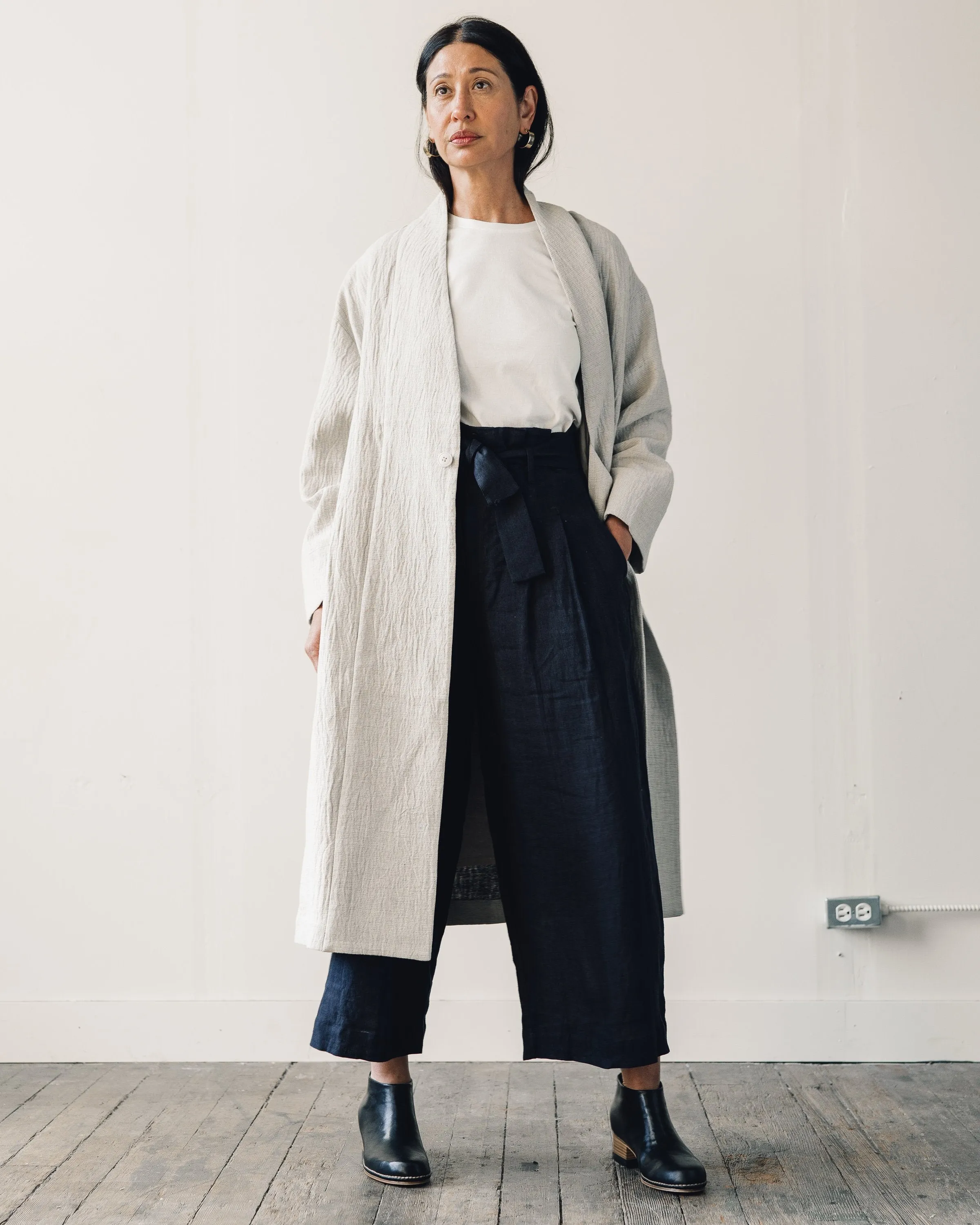 7115 Karate Long Coat, Dove