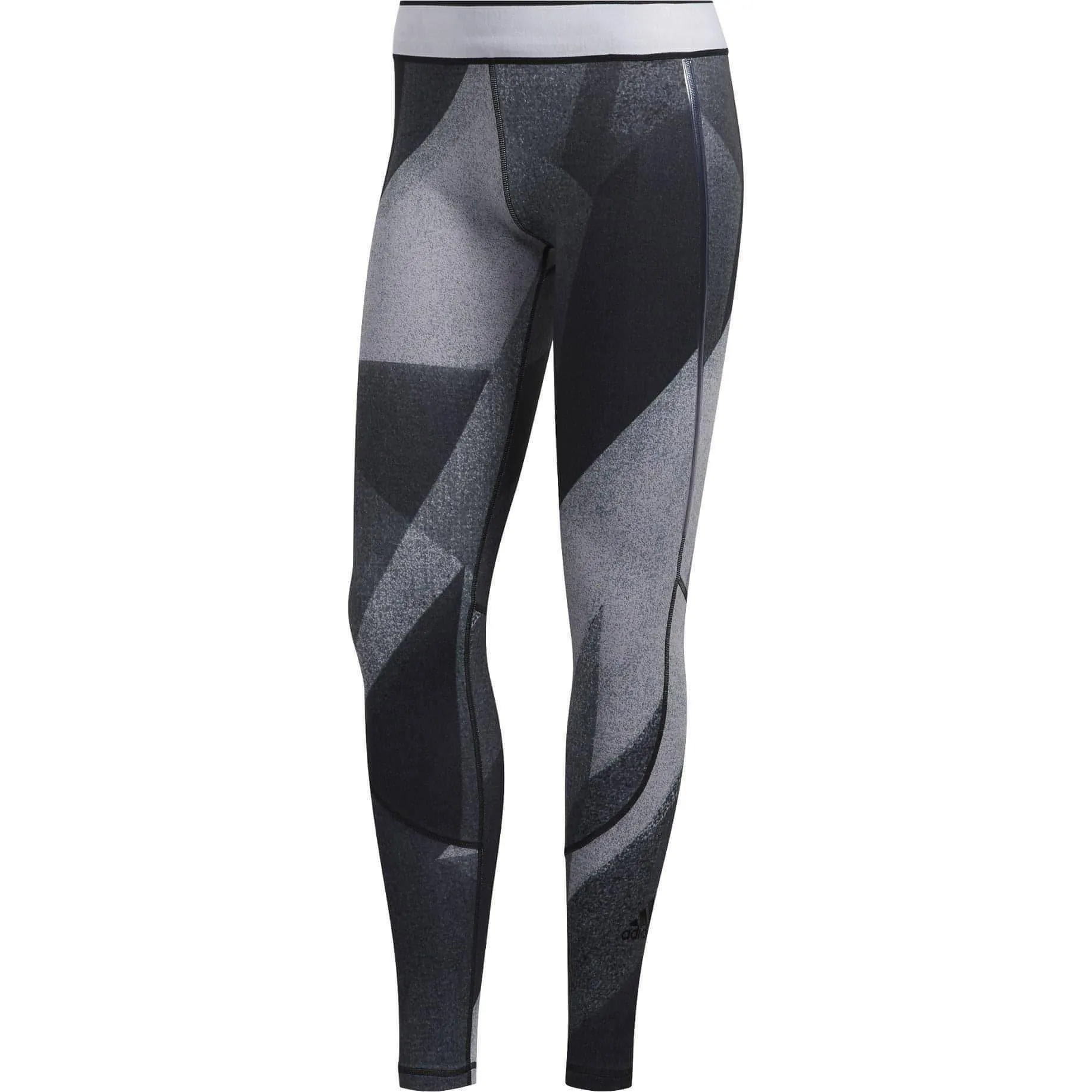 adidas AlphaSkin Graphic Womens Long Training Tights - Grey