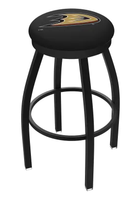 Anaheim Ducks HBS Black Swivel Bar Stool with Cushion