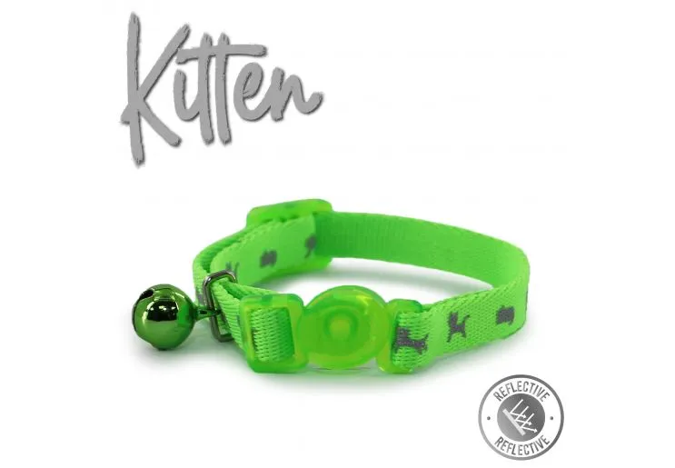 Ancol - Safety Kitten Collar - Hi-Vis Pink