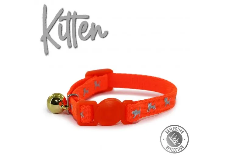 Ancol - Safety Kitten Collar - Hi-Vis Pink