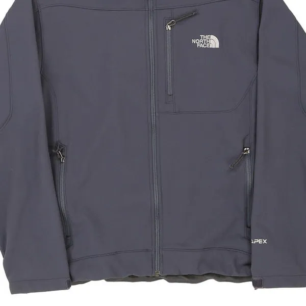 Apex The North Face Fleece Jacket - Large Grey Polyester