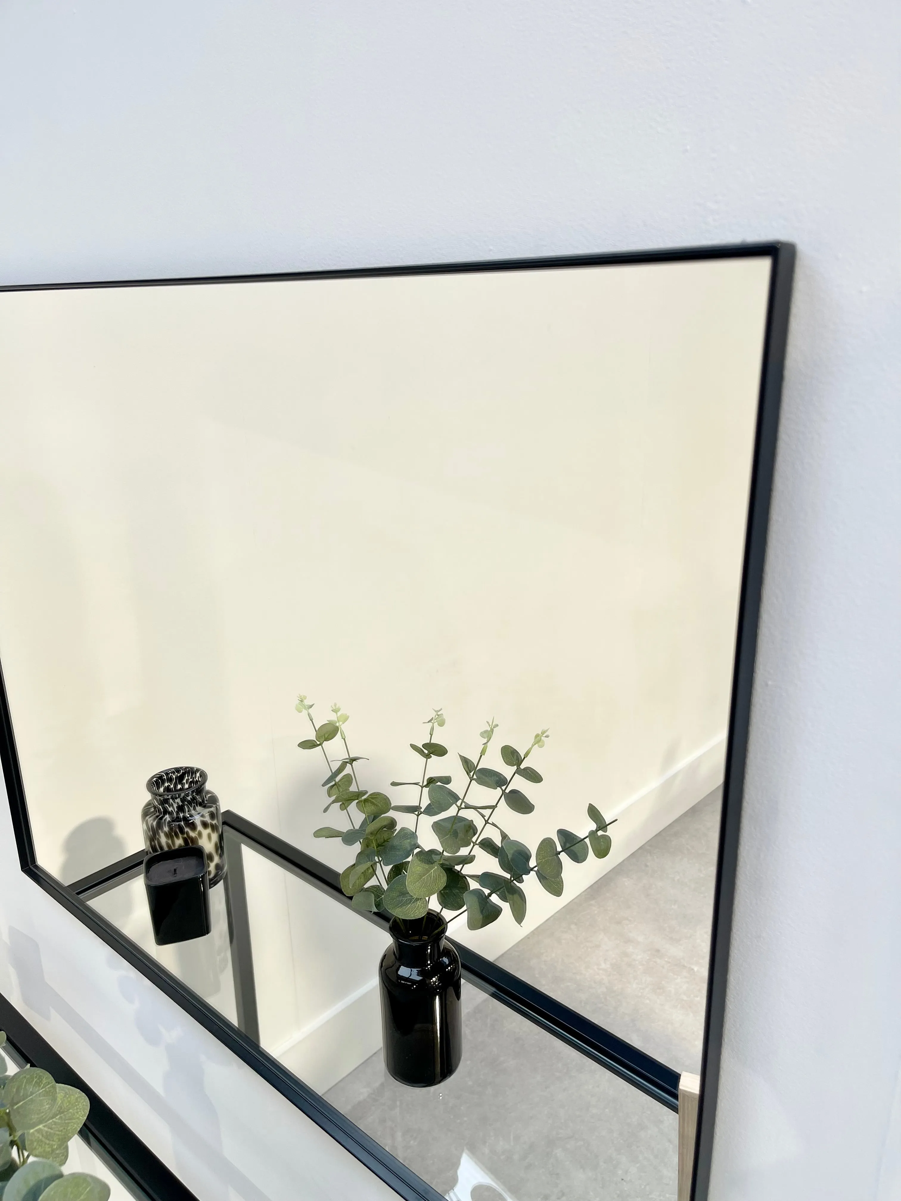 Ava Mirror Metal Frame - Black