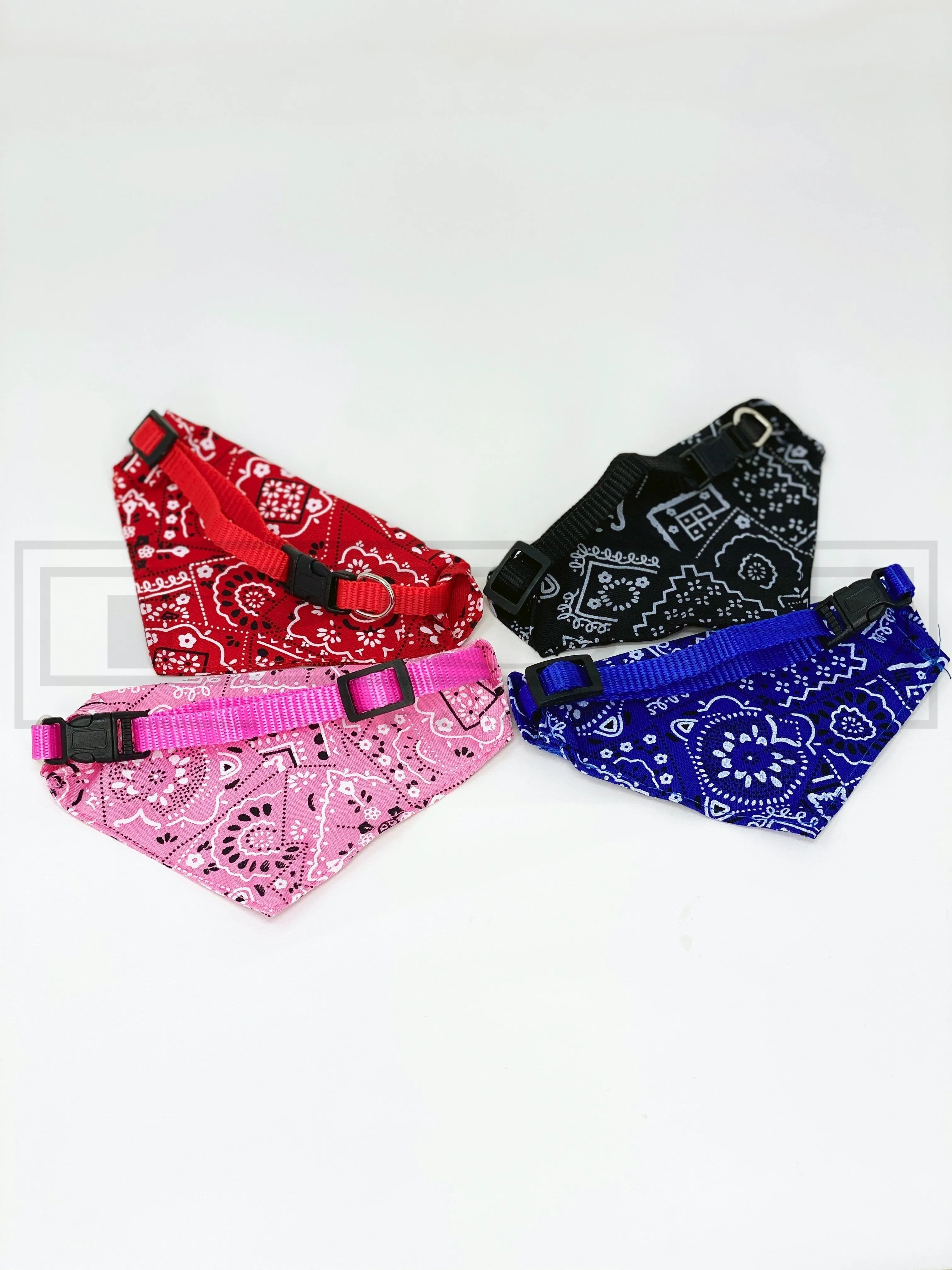 Bandana Fabric Snap Collar