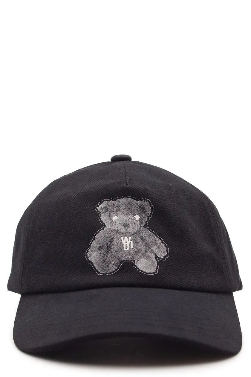 Black Glow In The Dark Teddy Cap