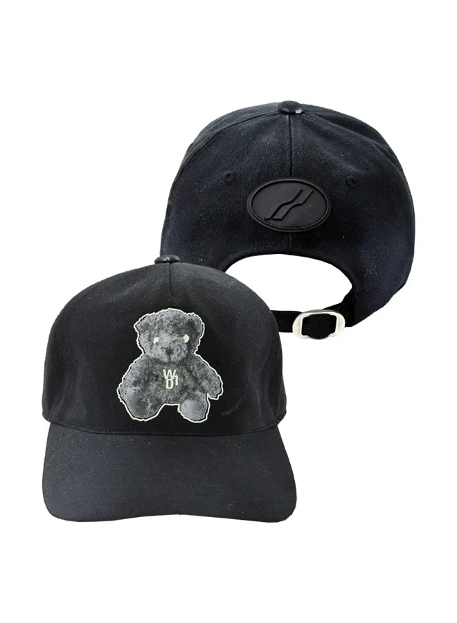 Black Glow In The Dark Teddy Cap