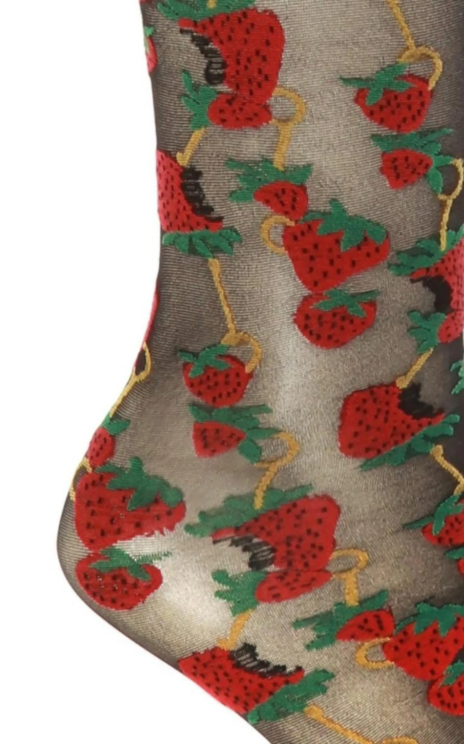 Black Strawberry Logo Horse-bit Tights