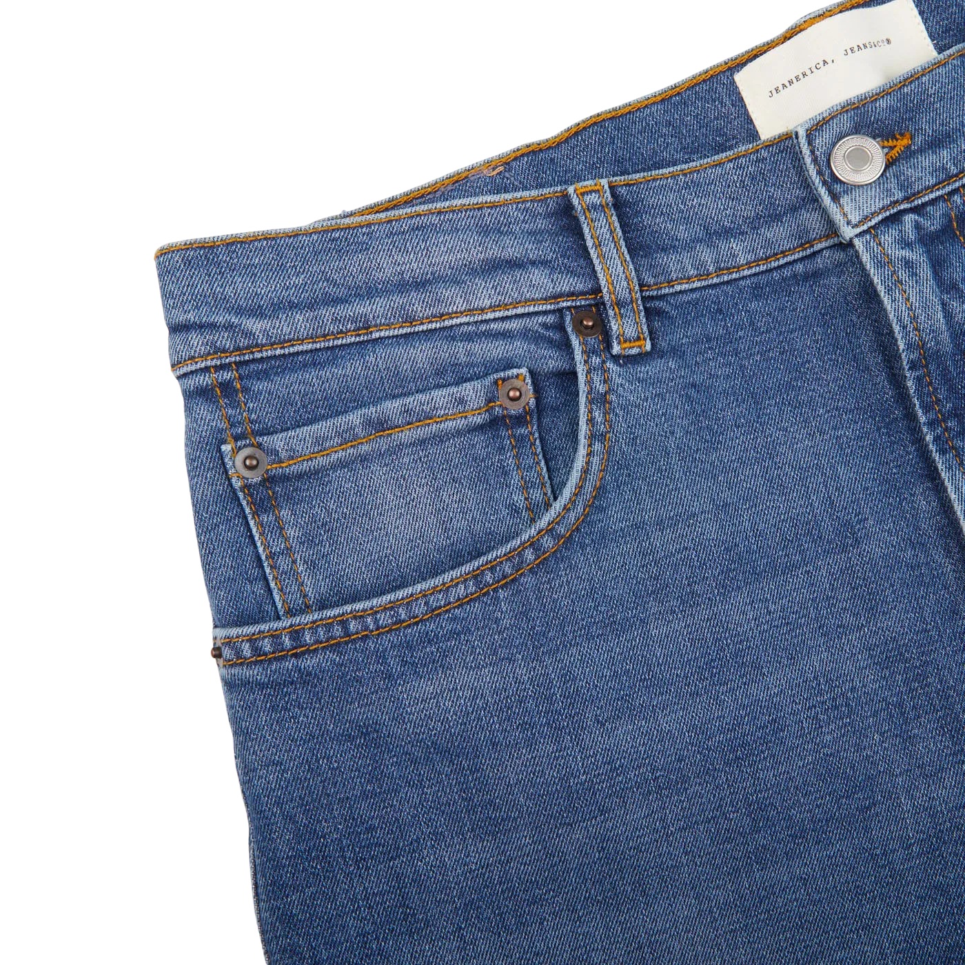 Blue Mid-Vintage Cotton TM005 Jeans