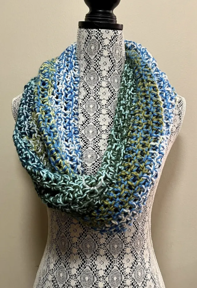 Blues and Greens Infinity Scarf