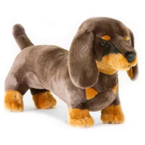 Bocchetta Fur Tastic Friends Stretch Chocolate And Tan Dachshund 36cm