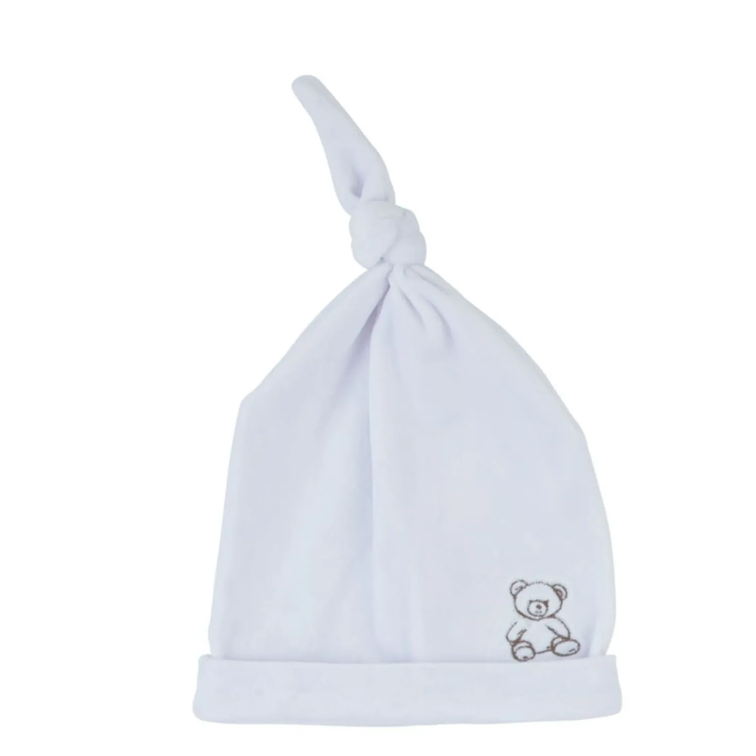 Bondoux Teddy Soft Velour Footie & Bonnet Set (Boys and Girls)