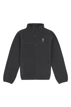 Boys Zip-Through Fleece in Ebony