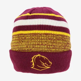 Brisbane Broncos NRL Mens Adults Cluster Beanie