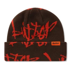 Butter Goods - Scratch Cuff Beanie Brown