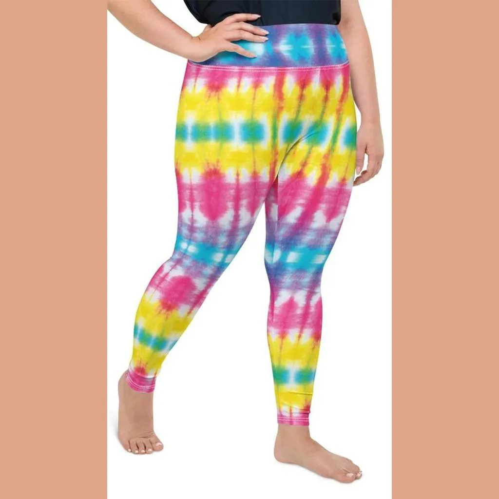 Butterfly Effect Tie Dye Plus Size Leggings