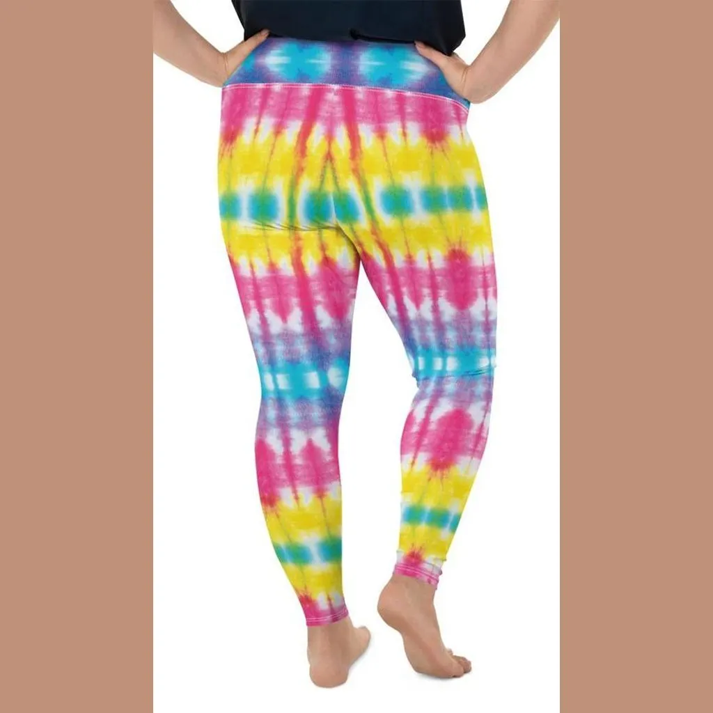 Butterfly Effect Tie Dye Plus Size Leggings