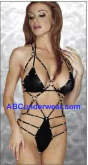 Cage Teddy Cire Lingerie