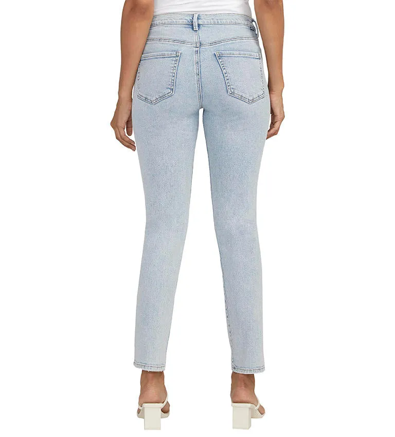 Cassie Mid Rise Slim Straight Jean, Bali Blue | JAG