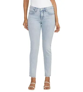 Cassie Mid Rise Slim Straight Jean, Bali Blue | JAG