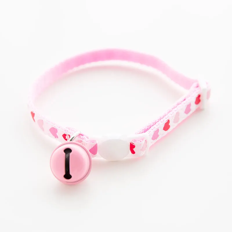 Cat Kitty Pastel Strap Bell Choker