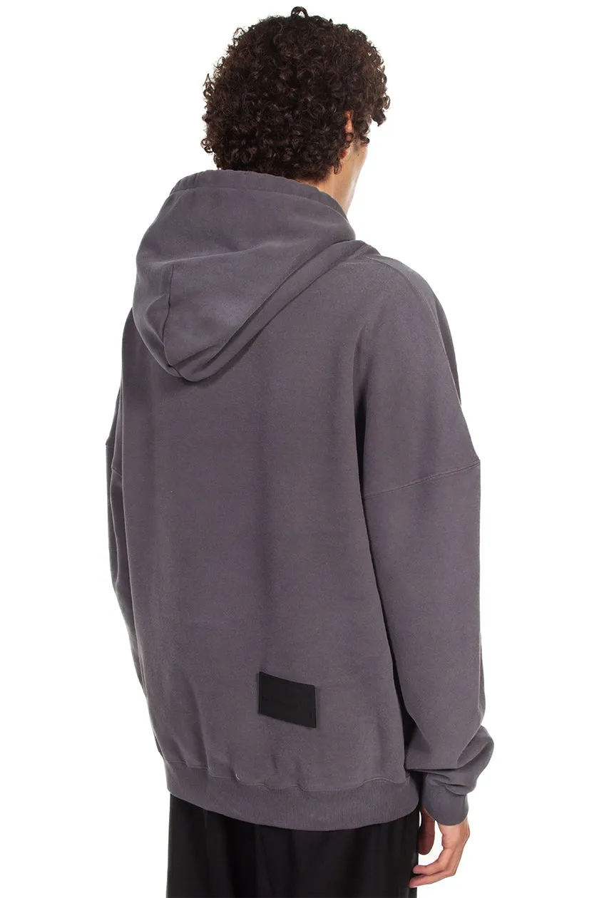 Charcoal Embroidered Hoodie