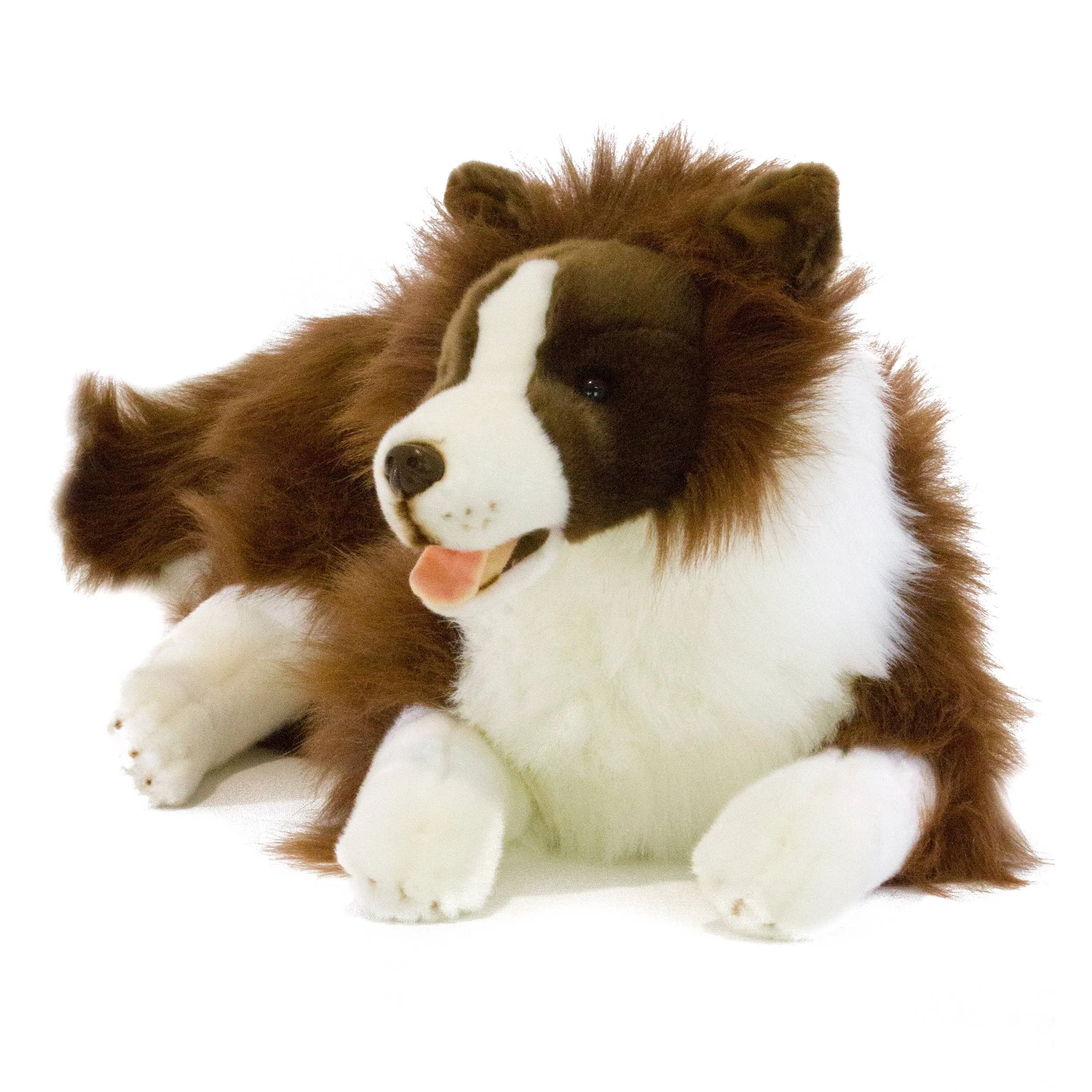 Chocolate Border Collie Realistic Eco Friendly Plush Size - 62cm/24"