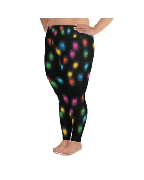 Christmas Lights Plus Size Leggings