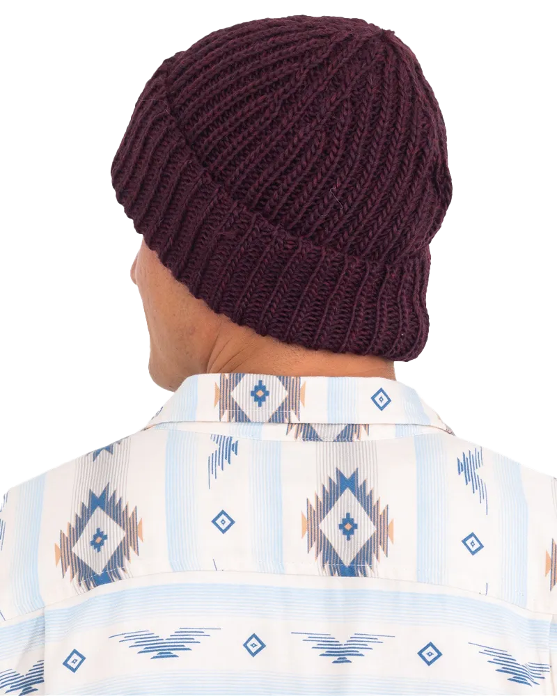 Chunky Beanie in Regular Purple