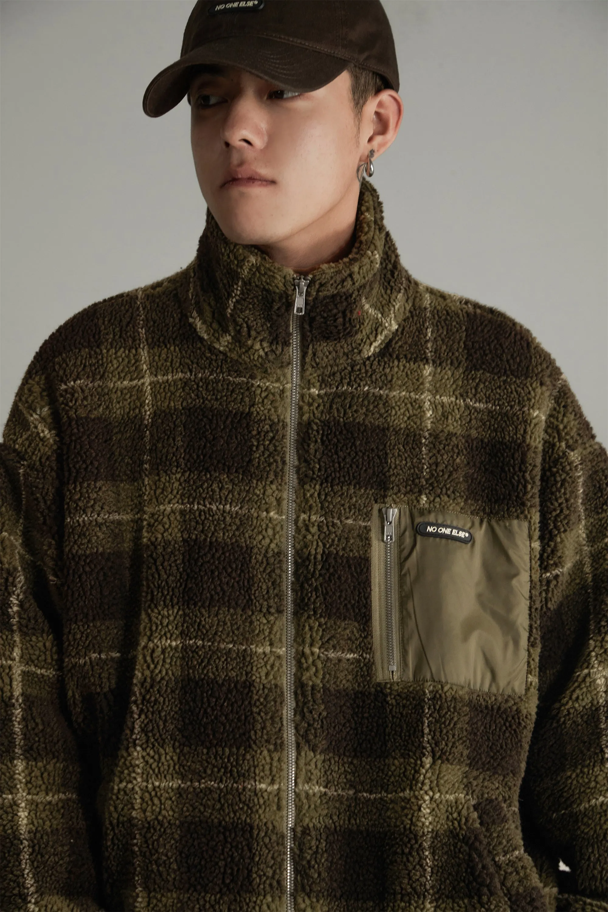 Classic Check Fleece Zip-Up Jacket