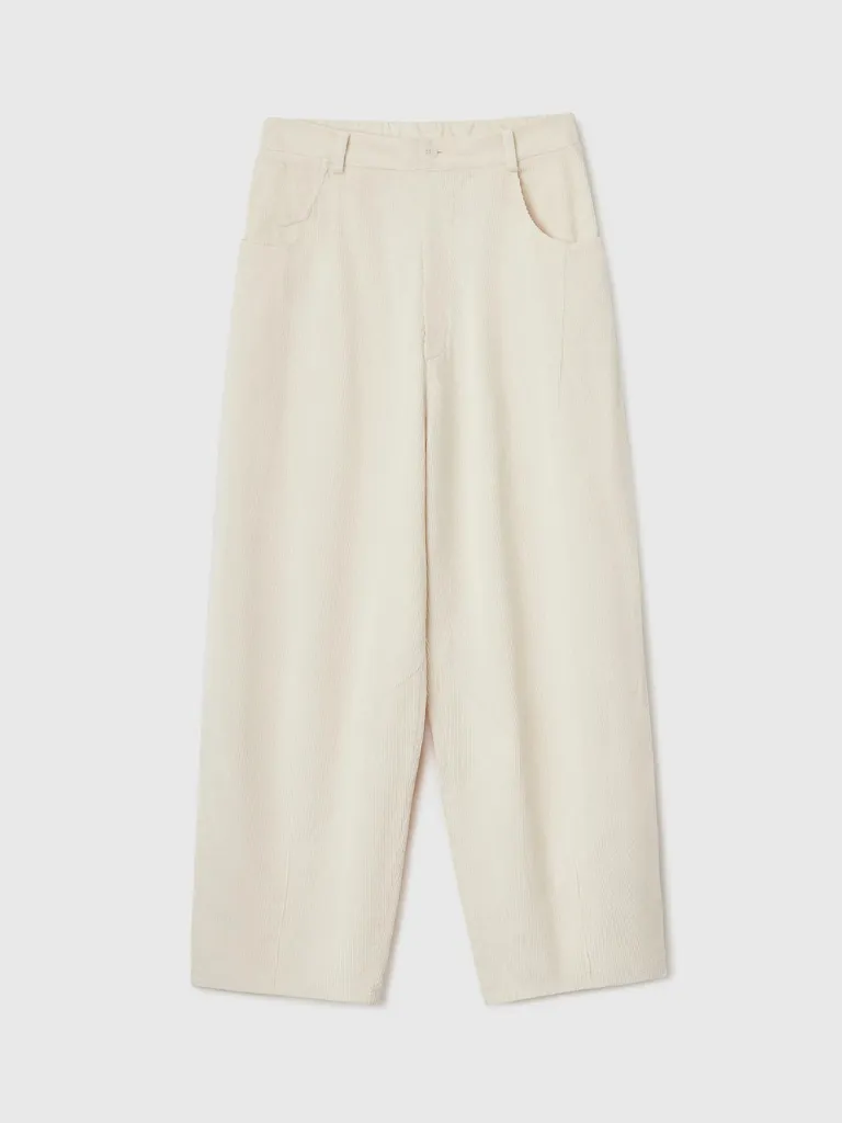 Corduroy Baggy Pants - Butter