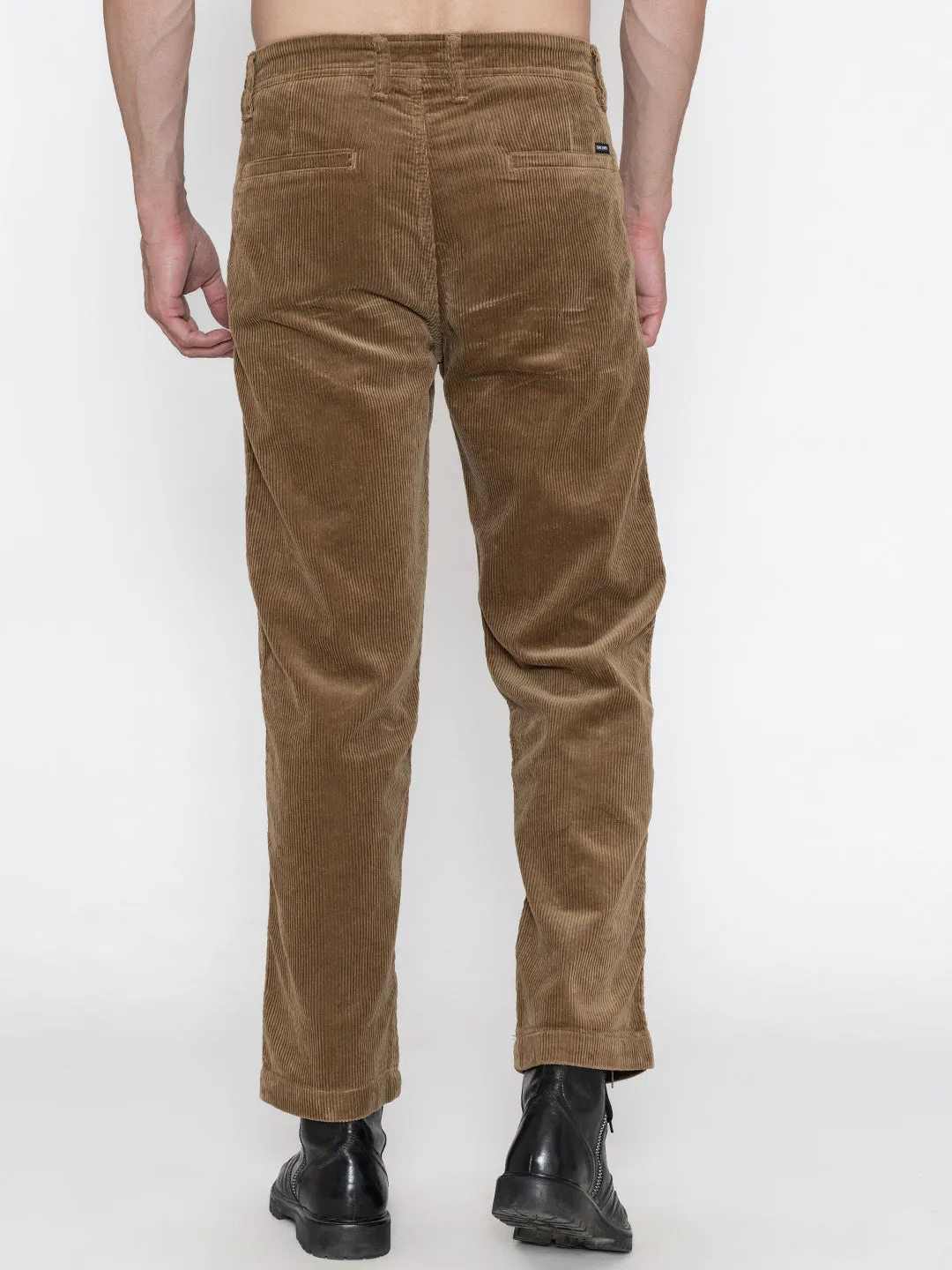 Corduroy khaki pants.