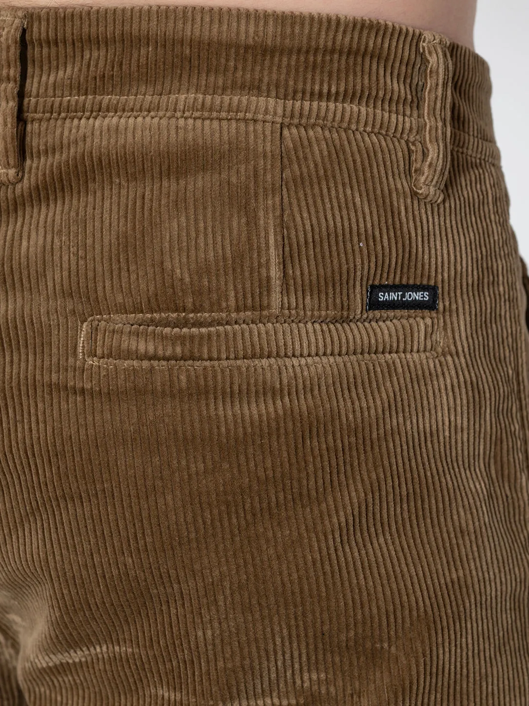 Corduroy khaki pants.