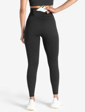 Core Seamless Pocket Leggings - Black Marl