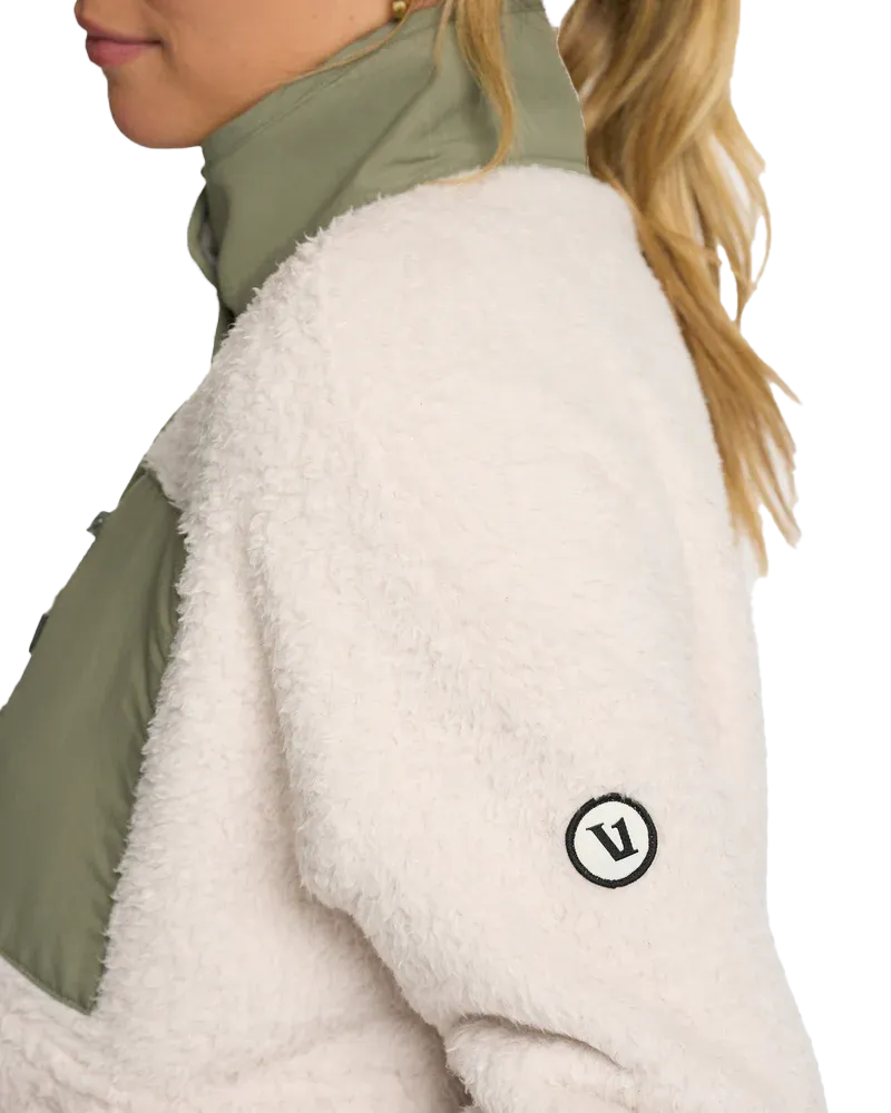 Cozy Sherpa Fleece Jacket in Dune