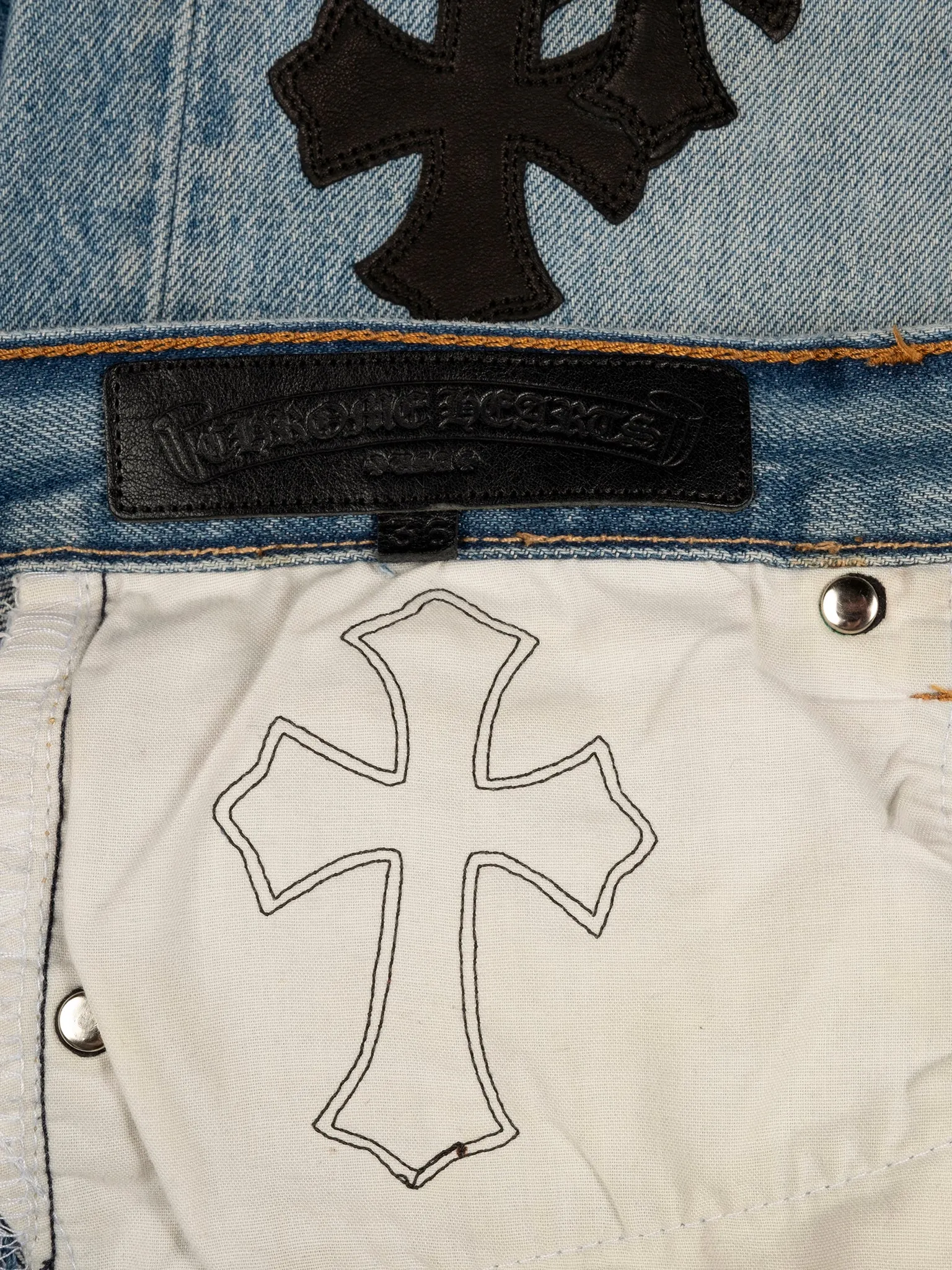 Cross Patched Levi's Jeans