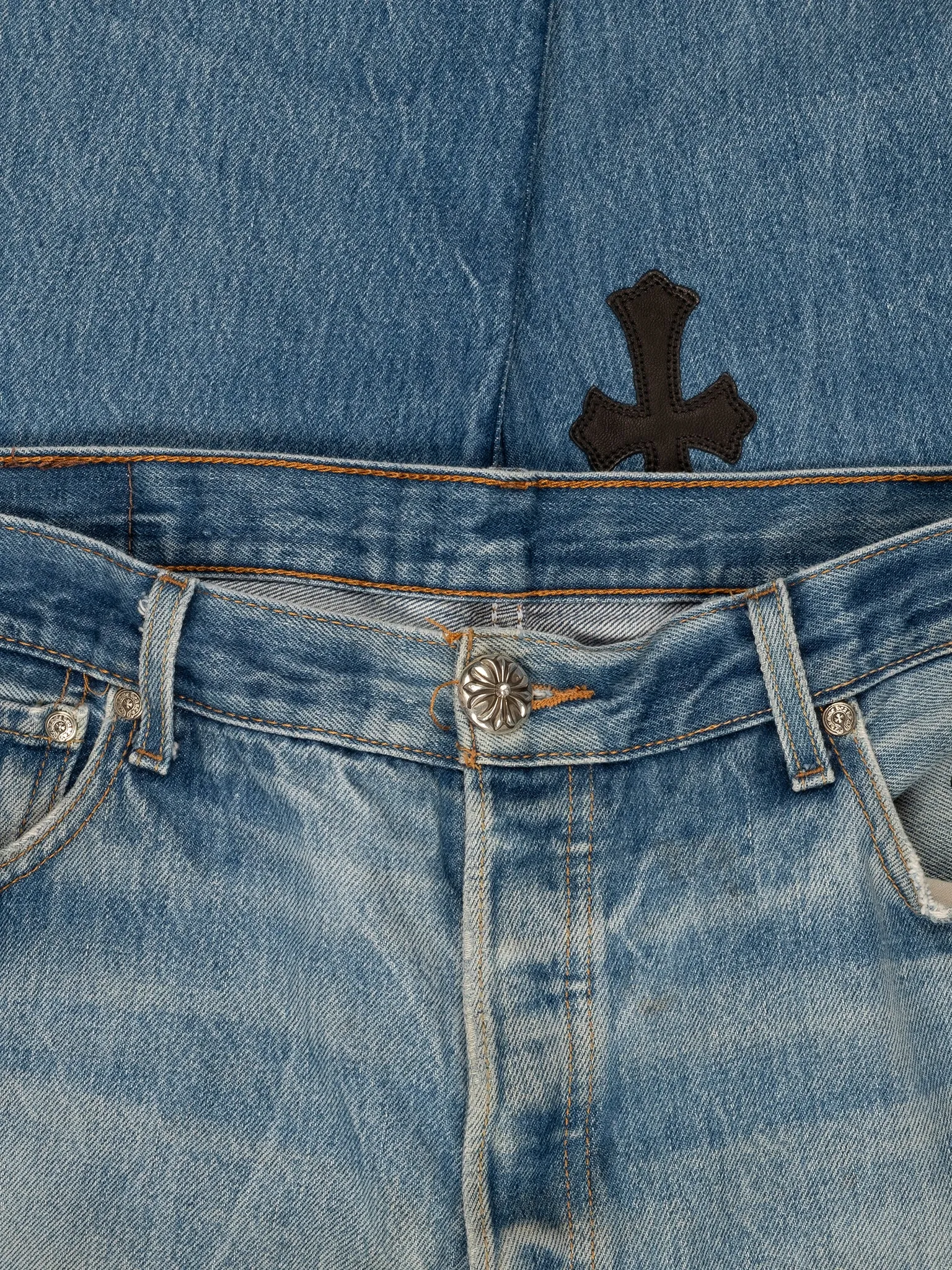 Cross Patched Levi's Jeans