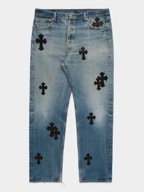 Cross Patched Levi's Jeans