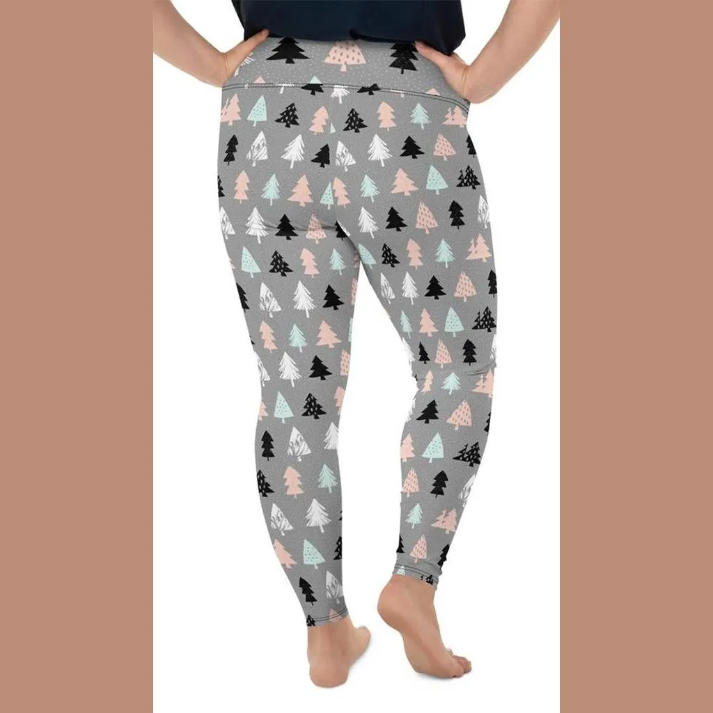 Cute Minimalistic Christmas Plus Size Leggings