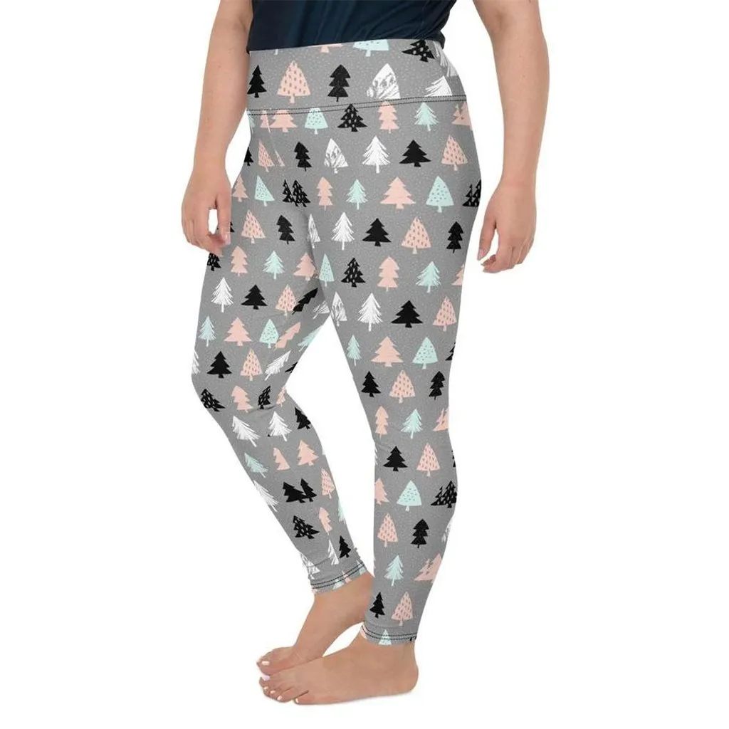 Cute Minimalistic Christmas Plus Size Leggings