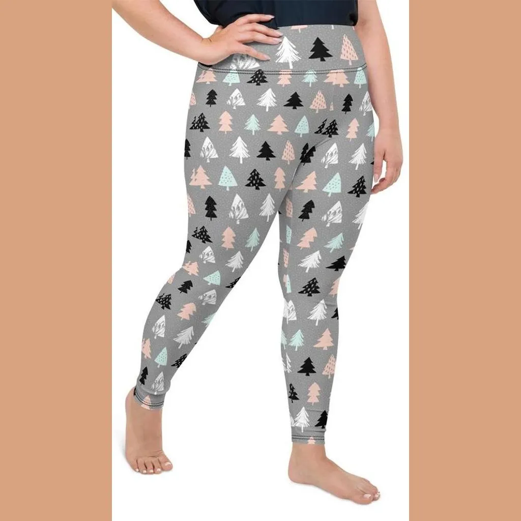 Cute Minimalistic Christmas Plus Size Leggings