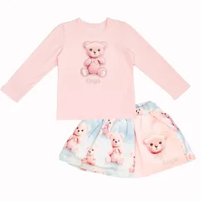 Daga - Teddy Bear Dream Two Piece Skirt - Pink