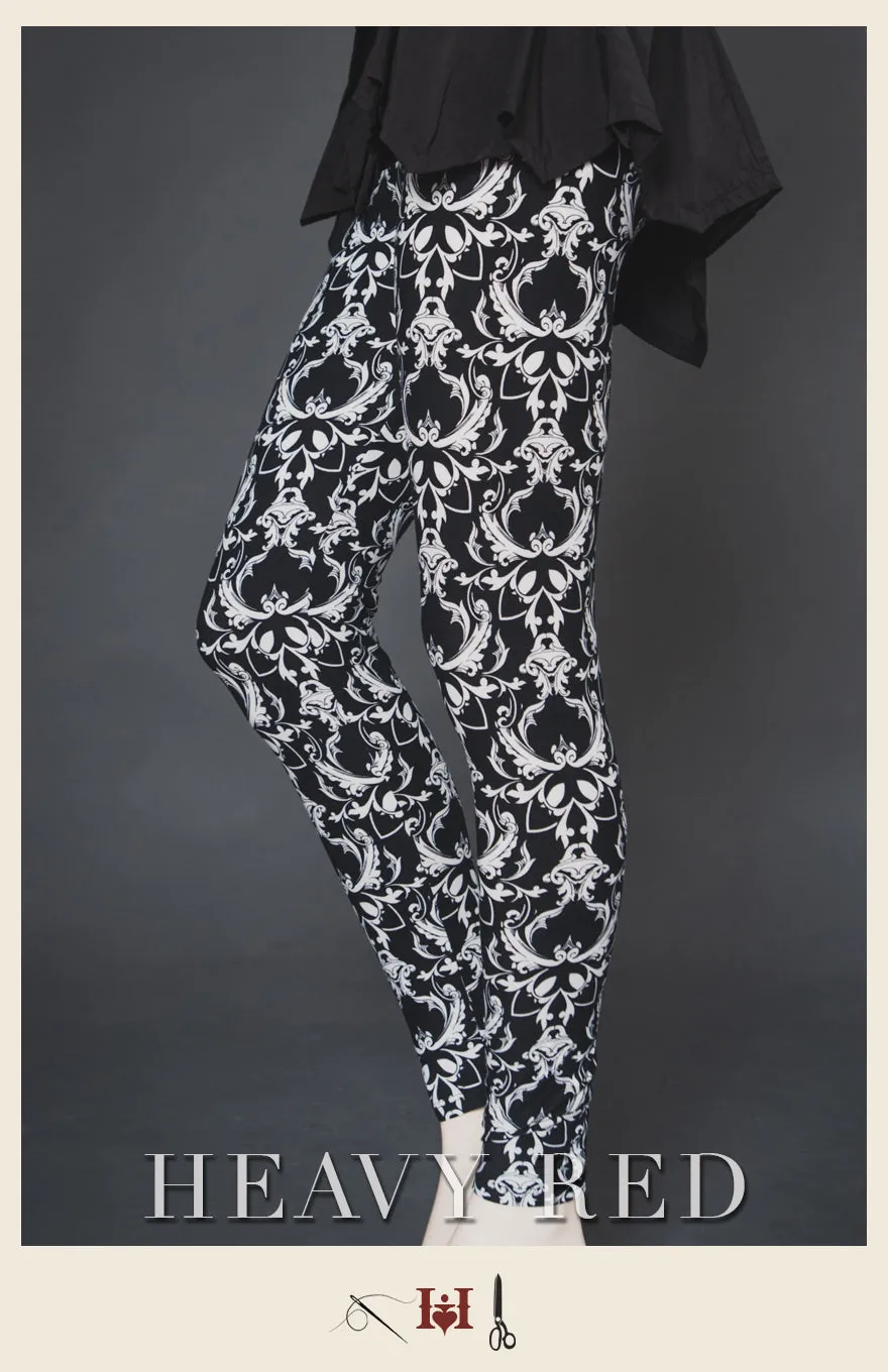 Damask Winter Leggings