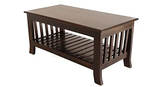 Delight Item Shop Contemporary Coffee table; Center table (Sheesham wood,Polished finish,Brown )